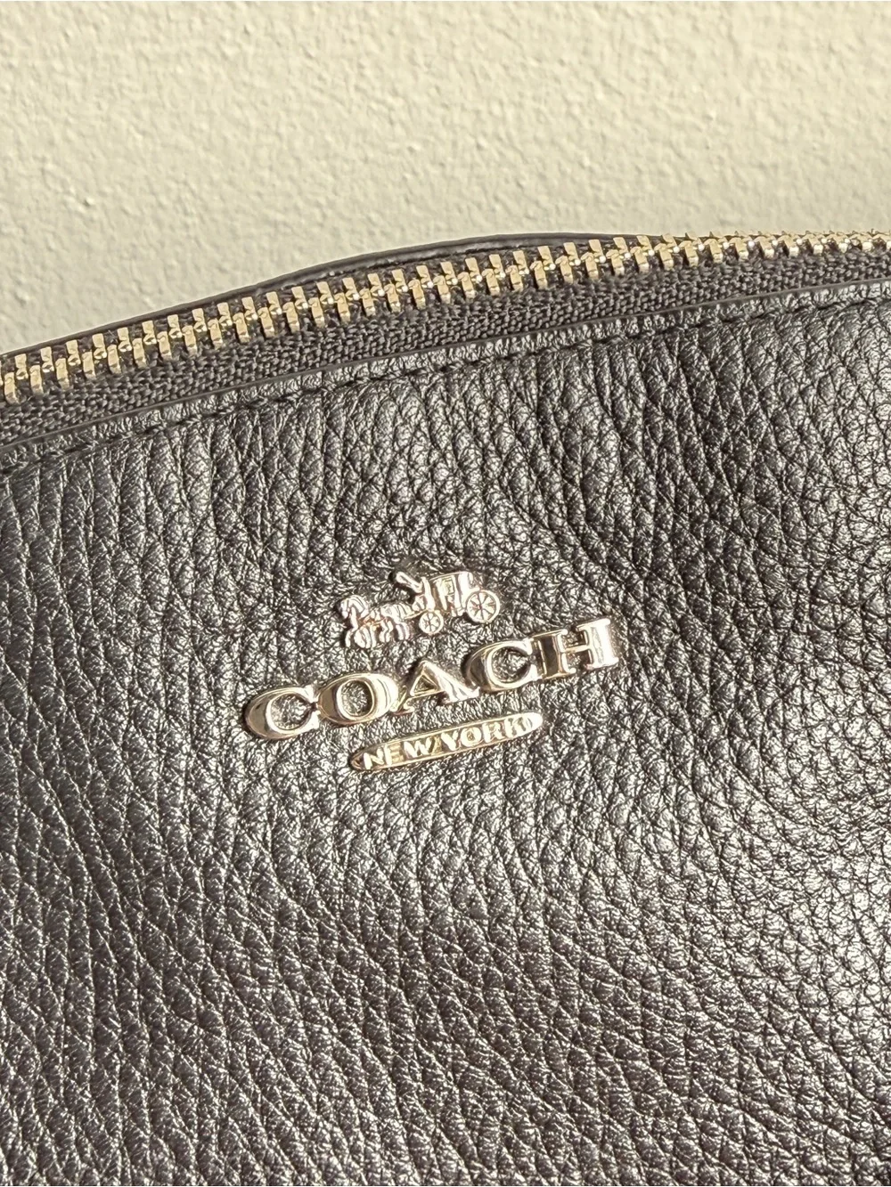 Coach pebbled leather